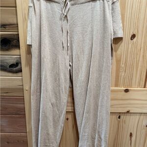 Off white Wide-Leg Pants Set